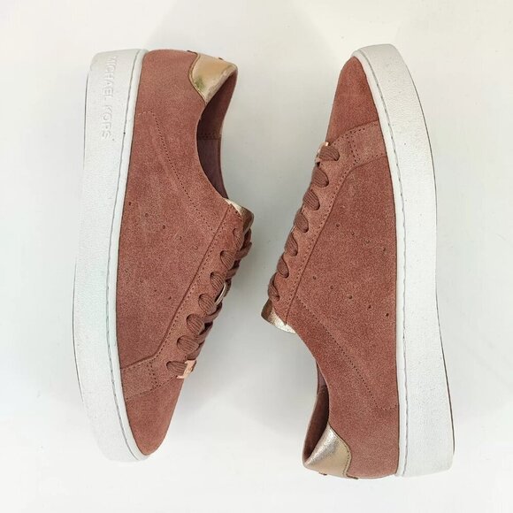 Michael Kors Women's Pink Microsuede Sneakers Shoes Size 7M US - Picture 5 of 12